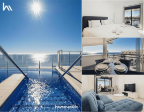 First-line beach, terrace and pool with incredible sea views, New Golden Mile